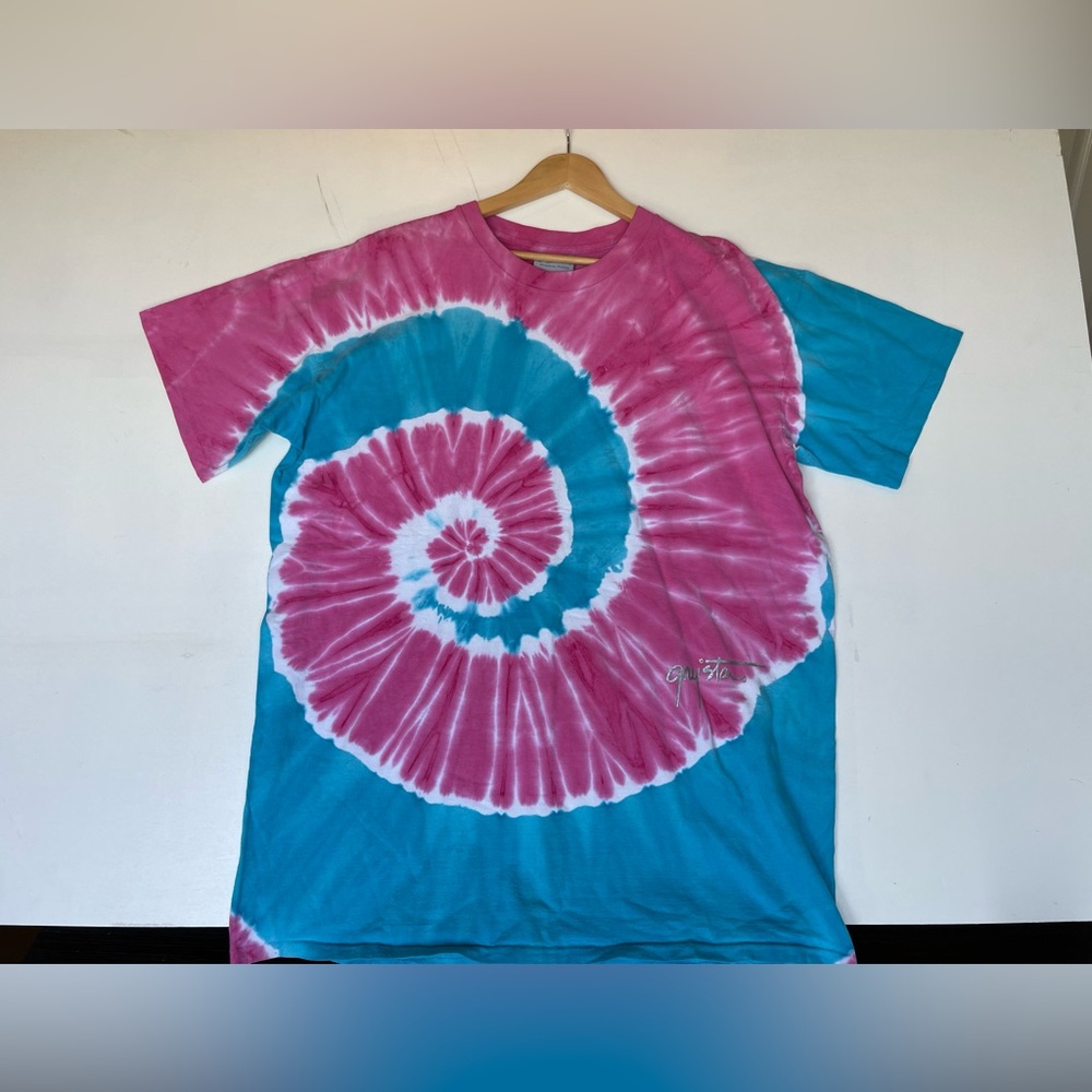 Grystar XL Tie Dye Tshirt Houston TX Pink and Blue